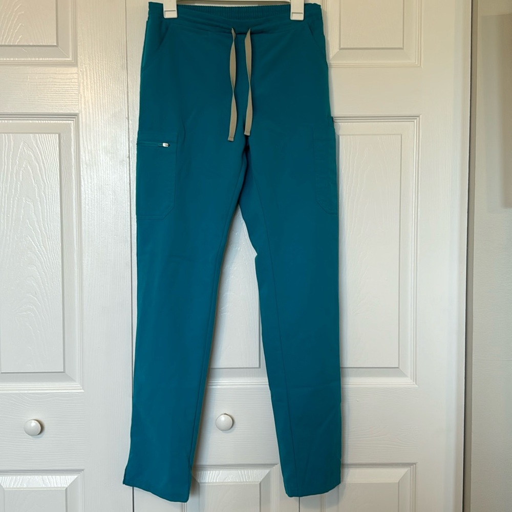 FIGS Yola skinny teal small tall
